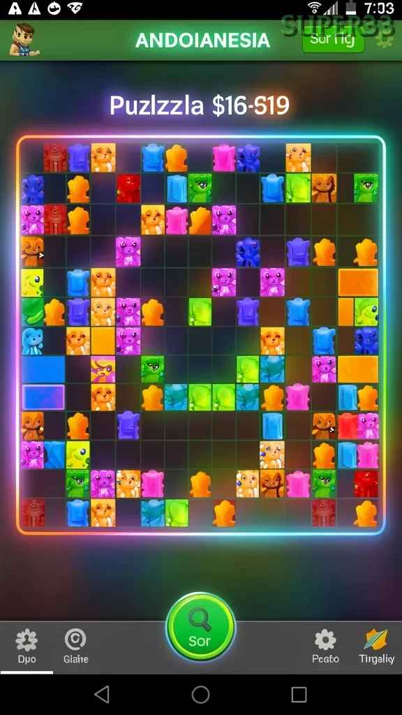 Cuplikan layar NEON4D — halaman utama